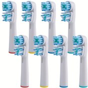 Resim 16 adet/8 adet/4 adet AISU Yedek Diş Fırçası Başlıkları, Yumuşak ve Nazik, Oral-B Elektrikli Diş Fırçaları ile Uyumlu 