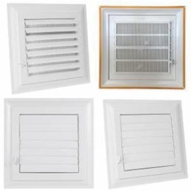 Resim Plastik Menfez Banyo / Wc Havalandırma Menfezi Panjur 25X45 Cm (469274358) 