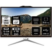 Resim Msı Pro AP222T Intel Core I3 13100 12GB 4tb SSD 21.5" Fhd W11P Multi-Touch All In One Bilgisayar & Per4 USB Bellek 13M210XEUP410 