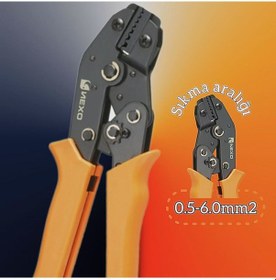 Resim Yalıtımsız Sıkma Aleti, 0,5-6,0 Mm²/22-10 Awg Sıkma Aletleri 