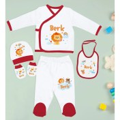 Resim Bk Kids Kişiye Özel Kırmızı Yeni Doğan Hastane Çıkışı, Anneye Hediye, Zirkon Taşlı Melek Kolye, 9 Parça Bebek Hediye Seti-4 