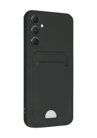 Resim Samsung Uyumlu Galaxy A16 5g Kılıf Kelvin Kartvizitli - Siyah 