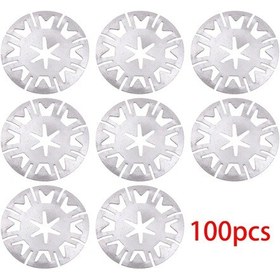 Resim Lasonstiges Cıtall N90769502 N90769501 100 Adet / Takım Ms1117 Araba Yıkayıcı Isı Yanık Disk Metal Yaylı Yıkayıcı Sabitleme Klipsi Somun Vw Için Fit 