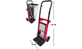 Resim El Arabası Yük Taşıma Yükseklik Ayarlı El Arabası Yük Taşıma Arabası 90 kg Kapasiteli 