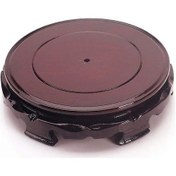 Resim Vintage Dairesel Ahşap Vazo Akvaryum Masa Lambası Çaydanlık Tabanı, Sabit Ev Dekorasyonu Displastand 6.2" Diğer 