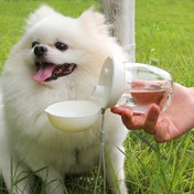 Resim Taşınabilir Pet Su Besleyici, Katlanabilir Plastik Pet İçme Şişesi Isıya Dayanıklı Su Dağıtıcısı Köpek Pet Malzemeleri için 