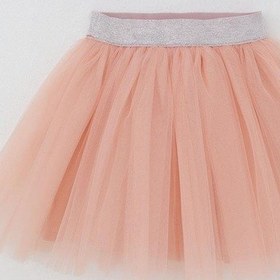Resim Breeze Kız Çocuk Tütü Etek Beli Sim Detaylı Lastikli 5-10 Yaş, Somon Somon 