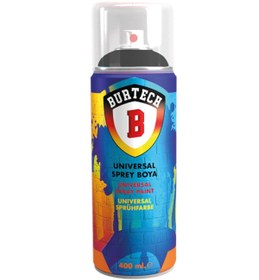 Resim burtech Universal Yarı Mat Siyah Sprey Boya 