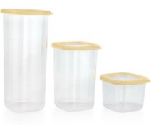 Resim Schafer Hold 3'lü SRI01 Saklama Kabı Sarı 