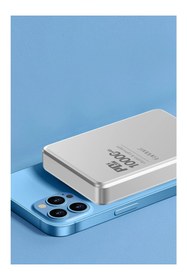 Resim Earldom PD54 10.000 Mah 15W Kablosuz Şarj ve 20W Type-C Çıkışlı Pd Hızlı Şarj Powerbank - Gümüş 