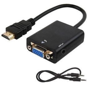 Resim Hdmı To Vga Audio Çecirici Converter Kablo 