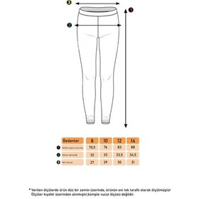 Resim Toontoy Kids Toontoy Kız Çocuk Tek Yanı Cepli Tayt Lacivert 