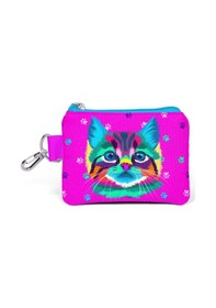 Resim Coral High Kids Mor Pembe Kedi Desenli Bozuk Para Çantası 21866 