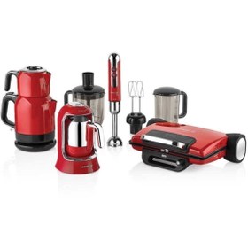 Resim KORKMAZ A1815 Kırmızı 14 Parça Elektro Set 