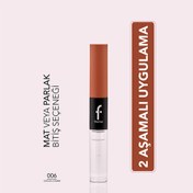 Resim Flormar Duoglam Yüksek Pigmentli & Uzun Süre Kalıcı İki Uçlu Ruj 006 Cocoa Charm 