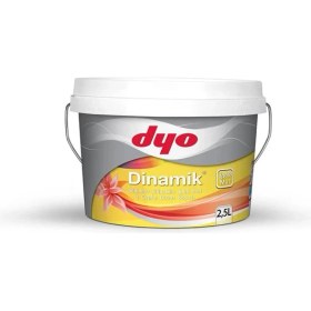 Resim Dyo 2,5lt Dinamik Ipekmat Silikonlu Silinebilir Iç Cephe Duvar Boyası (0355) Belce Beji 