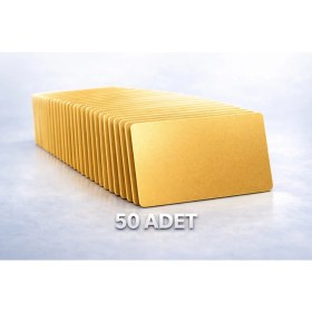 Resim Rfgate Nfc Kart Dijital Kartvizit NTAG215 Gold - 50 Adet 