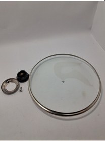 Resim Cam Kapak 24 Cm Ve Parliement Mavi Kulp 
