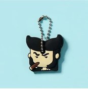 Resim Mınıso 46 Modelli Toptan Anime Anahtarlık Kapağı - Minnie Karikatür Taşınabilir Anahtarlık Tutucu Sırlı Gri 