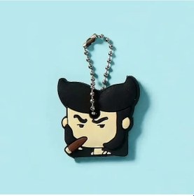 Resim Mınıso 46 Modelli Toptan Anime Anahtarlık Kapağı - Minnie Karikatür Taşınabilir Anahtarlık Tutucu Sırlı Gri 