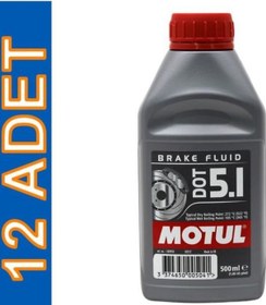 Resim Motul Dot 5.1 500 Ml Tam Sentetik Fren Hidrolik Yağı 12 Adet 