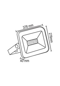 Resim Forlife 200 Watt Slim Kasa Led Projektör Beyaz Işık 