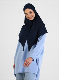 Resim TUVA Viskon Jersey Hazır Türban- Lacivert - 