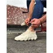 Resim Shoecide Bağcıklı Bej Triko Özel Tasarım Sargı Taban Casual Erkek Spor Ayakkabı 