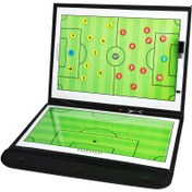 Resim Soccer Coach Clipboard Kit - Manyetik Taktik Tahtası, Kuru Silme, Markörler ve Fermuarlı Çanta ile - Eğitim ve Strateji Planlaması için Profesyonel Sınıf Futbol Antrenörü Aksesuarları, Futbol Aksesuarı 