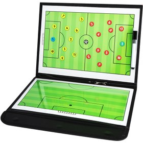 Resim Soccer Coach Clipboard Kit - Manyetik Taktik Tahtası, Kuru Silme, Markörler ve Fermuarlı Çanta ile - Eğitim ve Strateji Planlaması için Profesyonel Sınıf Futbol Antrenörü Aksesuarları, Futbol Aksesuarı 
