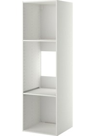 Resim Fırın Boy Dolabı İskeleti, Beyaz, 60x60x200 Cm Beyaz 