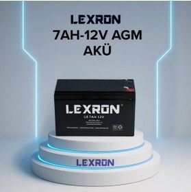 Resim Lexron 12V 7AH KURU AKÜ 