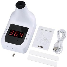 Resim GP-100 Duvar Tipi Çok Fonksiyonlu Temazsız Ateş Ölçer Beyaz 