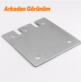 Resim Badem10 25x25 Cm Çok Amaçlı Alüminyum Metal Zarf Duvar Tipi İş Güvenliği Montajlı Evrak Uyarı Pano Tutucu 