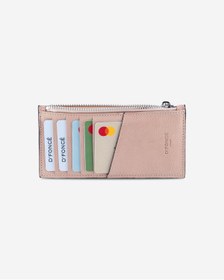Resim DFonce Powder Pembe Floter Cooluxury Deri Unisex Cüzdan 