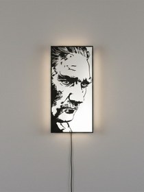 Resim Sincara Home Atatürk Masaüstü & Asılabilir Light Box / Gece Lambası Beyaz 