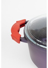 Resim Masterchef Aluminyum Döküm Derin Tencere 24 Cm Mor 