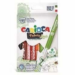 Resim Carioca Keçeli Kumaş Boya Kalemi Fıne 10'lu STD - STD / STD 