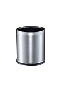 Resim Soho Kapaksız Çöp Kovası Mat 12 Litre 304 Kalite Paslanmaz Çelik Krom 