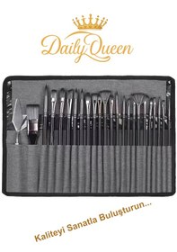 Resim 24 Parça A Kalite Akrilik Yağlıboya Suluboya Fırça Seti 