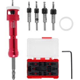 Resim CelestialCo Ahşap Işleme Karşı Destek Matkap Adım Matkap Ahşap Kendi Kendine Dokunma Vidalı Yumruk Delikleri Matkap Bit Montaj Aracı B (Yurt Dışından) 