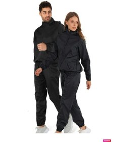 Resim Avessa Termal Yağ Yakıcı Sauna Terleme Eşofmanı Siyah 