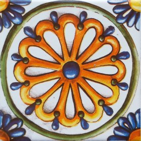 Resim Can Seramik 10*10 Cm Cç-16 Kütahya Çini Karo ( 5'li 1 Paket ) 