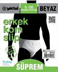 Resim Yıldız Erkek Süprem Slip Külot 03- 6 Adet 001 