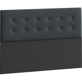 Resim Yatak Başlığı, Belgrad Başlık Antrasit 140x100 Cm 