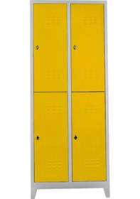 Resim Jessan Ofis 4 lü Standart Soyunma Gri-Sarı 