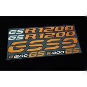 Resim Bmw R1200 Gs Reflektifli Turuncu Adventure Sticker Set 
