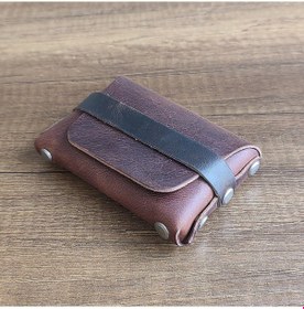 Resim Sumerian Leather Craft Deri Cüzdan Kadın Tarçın 