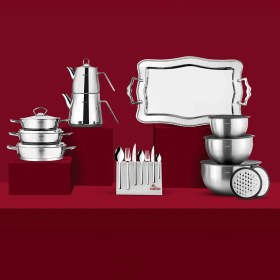 Resim Nehir Deluxe 106 Parça Paslanmaz Çelik Çeyiz Seti 