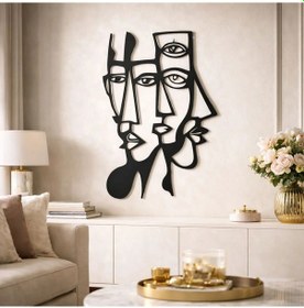 Resim Picasso Yüzler Metal Duvar Tablosu Modern Duvar Dekorasyonu 